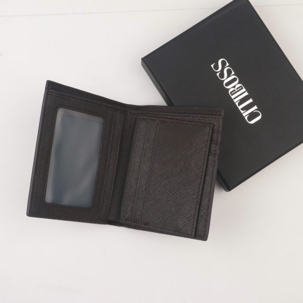 Ví Đứng Nam Da Saffiano Màu Nâu LIbya VDNMS04- CitiBoss 10 vi-mau-nau